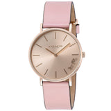 Coach Perry Rose Gold Dial Pink Leather Strap Watch for Women - 14503332-C Buy Now By Coach