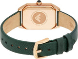 Emporio Armani Gioia Analog Black Mother of Pearl Dial Green Leather Strap Watch For Women - AR11149 Buy Now By Emporio Armani
