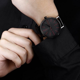 Calvin Klein Boost Black Dial Black Leather Strap Watch for Men - K7Y214CY Buy Now By Calvin Klein