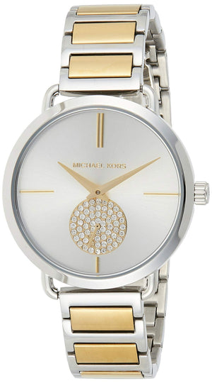 Michael Kors Silver Dial Two Tone Steel Strap Watch for Women - MK3679 Buy Now By Michael Kors
