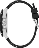 Guess Tread Black Dial Black Rubber Strap Watch for Men - W0967G1 Buy Now By Guess