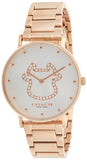 Coach Perry White Dial Rose Gold Steel Strap Watch for Women - 14503708 Buy Now By Coach
