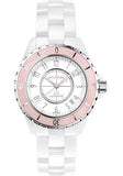Chanel J12 Quartz Diamonds Ceramic White Dial White Steel Strap Watch for Women - J12 H4466 Buy Now By Chanel