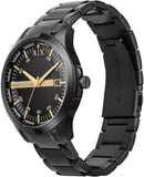 Armani Exchange Hampton Chronograph Black Dial Black Steel Strap Watch For Men - AX2150 Buy Now By Armani Exchange