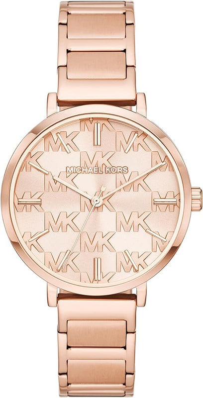 Michael Kors Addyson Quartz Rose Gold Dial Rose Gold Steel Strap Watch for Women - MK4713 Buy Now By Michael Kors