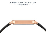 Daniel Wellington Quadro Black Dial Black Leather Strap Watch For Women - DW00100449 Buy Now By Daniel Wellington