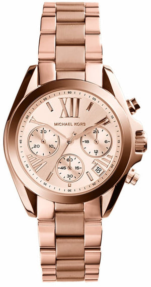 Michael Kors Runway Chronograph Rose Gold Dial Rose Gold Steel Strap Watch For Women - MK5778 Buy Now By Michael Kors