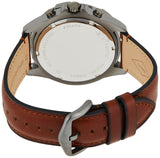 Fossil Garrett Chronograph Grey Dial Brown Leather Strap Watch for Men - FS5770 Buy Now By Fossil