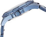 Guess Pinwheel Analog Silver Dial Blue Steel Strap Watch for Women - W0702L1 Buy Now By Guess