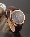 Guess Analog Chronograph Brown Dial Brown Leather Strap Watch For Men - W14052G2 Buy Now By Guess