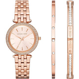 Michael Kors Darci Rose Gold Dial Rose Gold Steel Strap Watch for Women - MK3431 Buy Now By Michael Kors