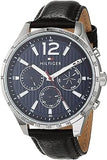 Tommy Hilfiger Gavin Blue Dial Blue Leather Strap Watch for Men - 1791468 Buy Now By Tommy Hilfiger