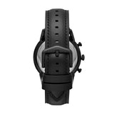 Fossil Goodwin Chronograph Black Dial Black Leather Strap Watch for Men - FS5585 Buy Now By Fossil
