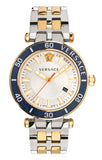 Versace Greca Sport Quartz White Dial Two Tone Steel Strap Watch For Men - VEZ300521 Buy Now By Versace