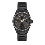 Tag Heuer Carrera Quartz Diamonds Black Dial Black Steel Strap Watch for Women - WAR1115.BA0602 Buy Now By Tag Heuer