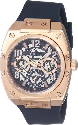 Guess Prodigy Multifunction Navy Blue Dial Blue Silicone Strap Watch For Men - GW0569G3 Buy Now By Guess