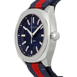 Gucci GG2570 Quartz Blue Dial Blue & Red Nylon Strap Watch For Men - YA142304 Buy Now By Gucci