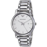 Emporio Armani Classic Luigi Quartz Silver Dial Silver Steel Strap Watch For Men - AR1854 Buy Now By Emporio Armani