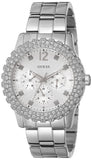 Guess Dazzler Diamonds Silver Dial Silver Steel Strap Watch for Women - W0335L1 Buy Now By Guess