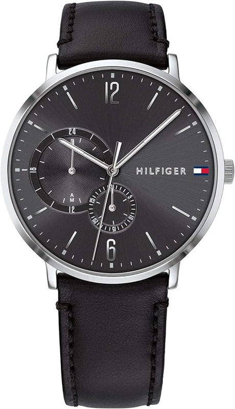 Tommy Hilfiger Brooklyn Black Dial Black Leather Strap Watch for Men - 1791509 Buy Now By Tommy Hilfiger