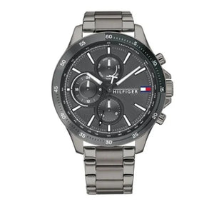 Tommy Hilfiger Bank Grey Dial Grey Steel Strap Watch for Men - 1791719 Buy Now By Tommy Hilfiger