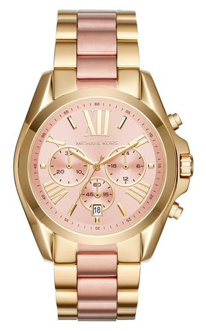 Michael Kors Bradshaw Gold Dial Two Tone Steel Strap Watch for Women - MK6359 Buy Now By Michael Kors