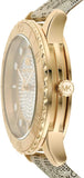 Michael Kors Runway Three Hand Quartz Gold Dial Brown Leather Strap Watch For Women - MK6999 Buy Now By Michael Kors