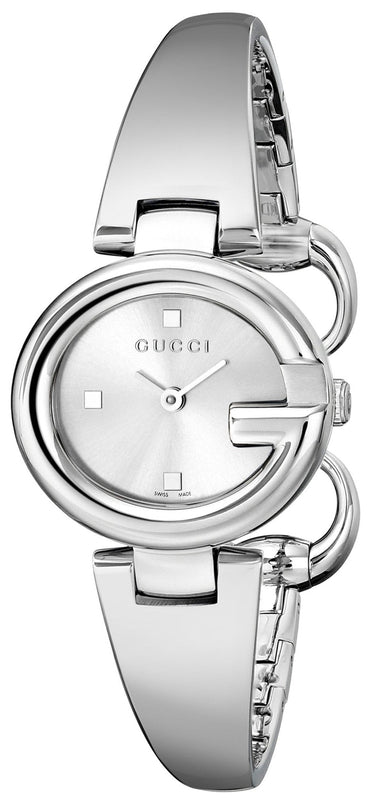 Gucci Guccissima Quartz Silver Dial Silver Steel Strap Watch For Women - YA134502 Buy Now By Gucci