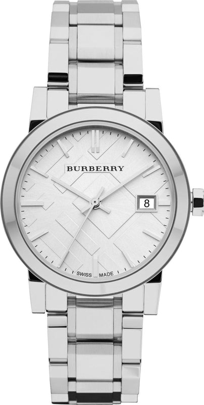 Burberry The City White Dial Silver Steel Strap Watch for Women - BU9100 Buy Now By Burberry
