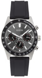 Guess Altitude Chronograph Black Dial Black Rubber Strap Watch for Men - GW0332G1 Buy Now By Guess