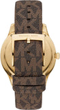Michael Kors Runway Quartz Black Dial Brown Leather Strap Watch For Women - MK6979 Buy Now By Michael Kors