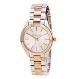 Michael Kors Slim Runway White Dial Two Tone Watch for Women - MK3204B Buy Now By Michael Kors