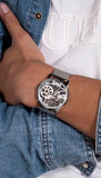 Guess Gadget Silver Dial Silver Mesh Bracelet Watch for Men - GW0538G1 Buy Now By Guess
