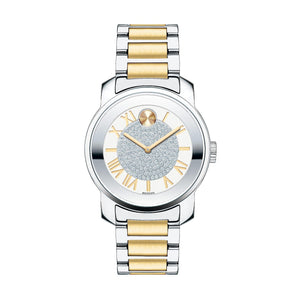 Movado Bold Silver Dial Two Tone Steel Strap Watch For Women - 3600256 Buy Now By Movado