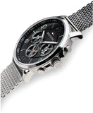 Tommy Hilfiger Chronograph Black Dial Silver Mesh Bracelet Watch for Men - 1791292 Buy Now By Tommy Hilfiger