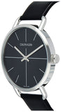Calvin Klein Evan Black Dial Black Leather Strap Watch for Men - K7B211CZ Buy Now By Calvin Klein