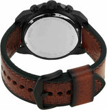 Fossil Bronson Chronograph Black Dial Brown Leather Strap Watch for Men - FS5856 Buy Now By Fossil