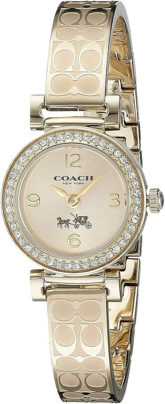 Coach Dress Crystals Gold Dial Gold Steel Strap Watch For Women - 14502202 Buy Now By Coach