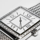Guess Highline White Dial Silver Mesh Bracelet Watch For Women - W0826L1 Buy Now By Guess