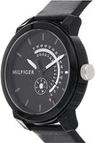 Tommy Hilfiger Denim Quartz Black Dial Black Leather Strap Watch for Men - 1791479 Buy Now By Tommy Hilfiger