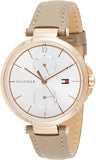 Tommy Hilfiger Angela Quartz Silver Dial Brown Leather Strap Watch for Women - 1782125 Buy Now By Tommy Hilfiger