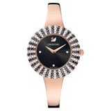 Swarovski Crystal Rose Black Dial Rose Gold Steel Strap Watch for Women - 5484050 Buy Now By Swarovski