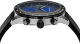 Emporio Armani Mario Chronograph Blue Dial Black Leather Strap Watch For Men - AR11522 Buy Now By Emporio Armani