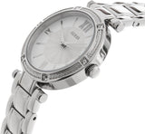 Guess Park Ave White Dial Silver Steel Strap Watch for Women - W0767L1 Buy Now By Guess