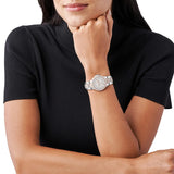 Michael Kors Camille Multifunction White Dial Two Tone Steel Strap Watch For Women - MK6846 Buy Now By Michael Kors