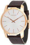 Calvin Klein City Silver Dial Brown Leather Strap Watch For Men - K2G21629 Buy Now By Calvin Klein
