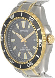 Citizen Eco Drive Promaster Diver Black Dial Two Tone Steel Strap Watch For Men - BN0194-57E Buy Now By Citizen