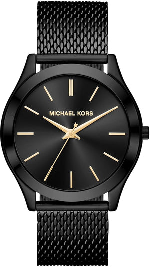 Michael Kors Slim Runway Black Dial Black Mesh Strap Watch for Women - MK8607 Buy Now By Michael Kors