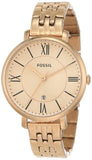 Fossil Jacqueline Rose Gold Dial Rose Gold Steel Strap Watch for Women - ES3435 Buy Now By Fossil