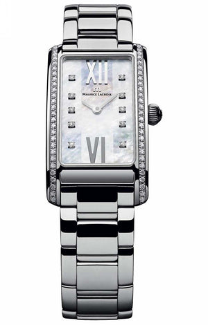 Maurice Lacroix Fiaba Diamonds White Dial Silver Steel Strap Watch for for Women - FA2164-SD532-170 Buy Now By Maurice Lacroix
